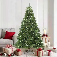 vidaXL Stabli Möbel Arbre de Noël artificiel avec 300 LEDs Vert 180 cm PE et PVC - Arbres de Noël artificiels CC2144510 2parcel