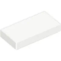 LEGO 1x2 carreaux 3069 - 100 pièces blanc
