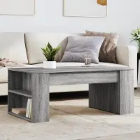 Prolenta Maison Exclusive - Table basse grise Sonoma 102x55x42 cm Matériau dérivé du bois