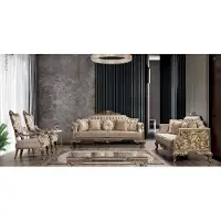 AEA Ensemble de canapés 3+3+1+1 places table basse classique designer luxe salon set