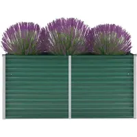 Prolenta Maison Exclusive - Potager surélevé Acier galvanisé 160x40x77 cm Vert