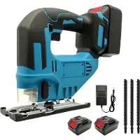 OEM Scie sauteuse électrique, puissance 750 W, moteur sans balais, 2 batteries, 1 prise