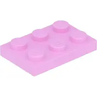 LEGO 2x3 plaques 3021 - 50 pièces rose clair