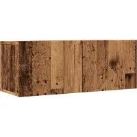 Syfax Meubles TV muraux 2 pcs vieux bois 80x30x30 cm