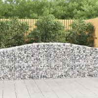 Prolenta Maison Exclusive - Paniers à gabions arqués 6 pcs 400x50x80/100 cm Fer galvanisé
