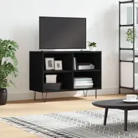 Prolenta Maison Exclusive - Meuble TV noir 69,5x30x50 cm Matériau dérivé du bois