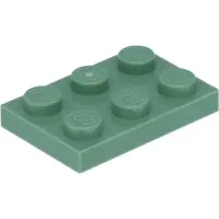 LEGO 2x3 plaques 3021 - 50 pièces vert sable