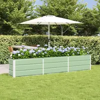 Prolenta Maison Exclusive - Bac à plantes vert 240 x 40 x 45 cm en acier