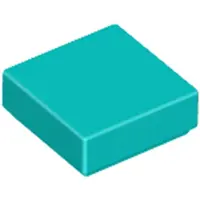 LEGO 1x1 carreaux 3070 - 250 pièces turquoise foncé