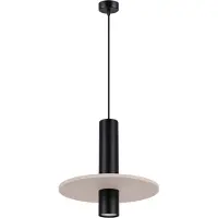Sollux Lampe suspendue PELTA 1 noir/beige 1xGU10 10W feutre/acier 126x30x30cm