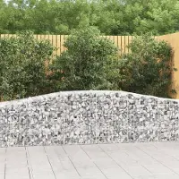 Prolenta Maison Exclusive - Paniers à gabions arqués 25 pcs 400x50x60/80 cm Fer galvanisé