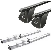 VDP Barres de toit Fix&Slide compatibles avec pour Toyota Yaris II 06-11 Yaris III à partir de 11