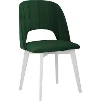 Mirjan 24 Chaises de table à manger AFTON 8 - blanc / vert
