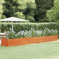 Syfax Lit surélevé de jardin rouillé 480x80x45 cm acier corten