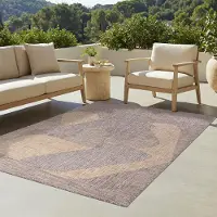 Tapiso Tapis Tapis YUCANA Outdoor Marron Balcon Résistant aux UV 160 x 230 cm