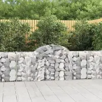 Prolenta Maison Exclusive - Paniers à gabions arqués 12 pcs 200x30x80/100 cm Fer galvanisé