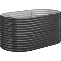 Syfax Lit surélevé de jardin Acier galvanisé Anthracite