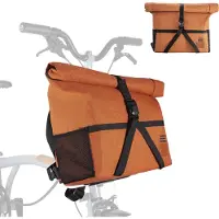 RockBros Sacoche de vélo multifonctionnelle Sacoche frontale de vélo pour Brompton Sacoche à bandoulière 8L-10L Orange