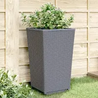Prolenta Maison Exclusive - Bac à plantes 4 pièces bleu-gris 32,5 x 32,5 x 57 cm PP