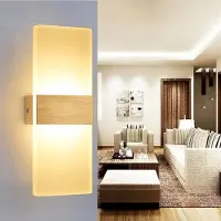 TolleTour Applique murale LED intérieure 12W Lampe murale acrylique moderne pour salon chambre escalier couloir,blanc chaud