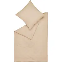 Esprit Ensemble de draps de lit en flanelle Cuno sable Taille 200x200