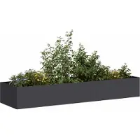 Prolenta Maison Exclusive - Bac à plantes noir 280x80x40 cm en acier