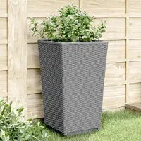 Prolenta Maison Exclusive - Bac à plantes 4 pièces Gris clair 32,5x32,5x57 cm PP