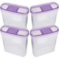 BC-Agentur Boîte de conservation en vrac 4,5 litres - pack de 4 ( 4 pièces ) violet