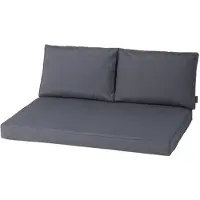 Madison Coussin de dossier « Havana » 60 x 43 cm, gris, pour chaise de jardin