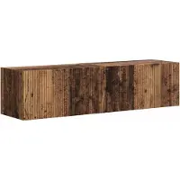 Syfax Meuble TV mural 2 pcs Bois Ancien 60 x 31 x 29,5 cm