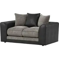 Wintech Sofa convertible Dillon-Jumbo grey/Snake black-Fibre polyester + fibre polyuéthane