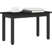 Syfax Table basse Chêne noir 60 x 30 x 36 cm Bois d'ingénierie
