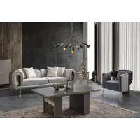 AEA Couchgarnitur Dreisitzer Hochwertig Sessel Blau Couch Polstersofa Stoffsofa