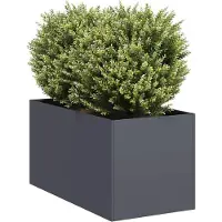Prolenta Maison Exclusive - Bac à plantes anthracite 40x80x40 cm Acier laminé à froid