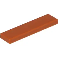 LEGO 50 pièces 2431 carreaux Tiles 1x4 Part Basic Panel 50 Dark Orange