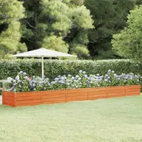 Prolenta Maison Exclusive - Potager surélevé Rostig 600 x 80 x 45 cm en acier Corten