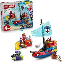 LEGO Bateau Pirate Marvel Spidey et ses Amis Extraordinaires, Jeu de Construction pour Enfants 4+