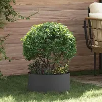 Prolenta Maison Exclusive - Ensemble de 5 pots pour plantes, couleur noire, dimensions 40 x 40 x 20 cm, en acier laminé à froid