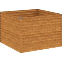 Syfax Lit surélevé de jardin 100x100x69 cm acier corten