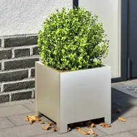 Prolenta Maison Exclusive - 2 bacs à plantes 30 x 30 x 30 cm en acier inoxydable