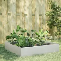 Prolenta Maison Exclusive - Potager surélevé 100 x 100 x 33,5 cm en acier inoxydable