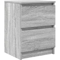 Syfax Meuble TV sonoma gris 40x35x54 cm bois d'ingénierie