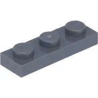 LEGO plaque 1x3 3623 - 250 pièces gris bleuâtre foncé