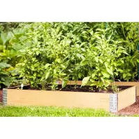 BURI Cadre de rehausse Cadre de lit surélevé 120x80cm Cadre de palette Petit lit de plantation Lit de jardin