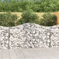 Prolenta Maison Exclusive - Paniers à gabions arqués 10 pcs 200x50x100/120 cm fer galvanisé