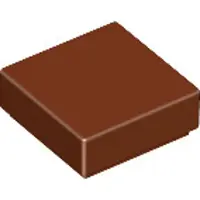 LEGO 50 pièces , pièce c. 3070 en rouge-brun