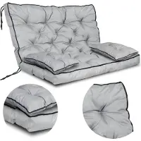 AIO Factory Coussin de Balançoire 120X60X50 + 2 Coussins Coussin de Banc de Jardin Imperméable Décoratif
