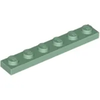 LEGO 1x6 plaque 3666 - 100 pièces vert sable