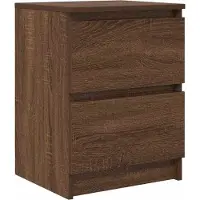 Syfax Meuble TV chêne marron 40x35x54 cm bois d'ingénierie