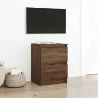 Prolenta Maison Exclusive - Meuble TV aspect chêne brun 40x35x54 cm Matériau dérivé du bois